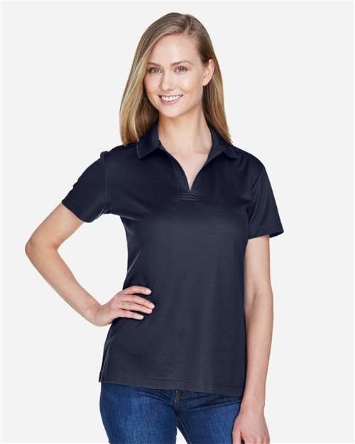 Devon & Jones Women's CrownLux Performance® Plaited Polo - DG20W Navy