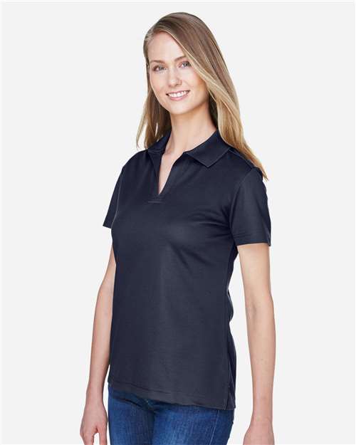 Devon & Jones Women's CrownLux Performance® Plaited Polo - DG20W Navy