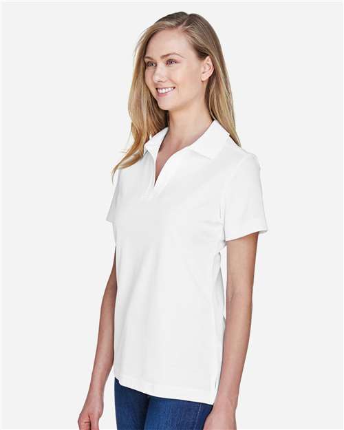 Devon & Jones Women's CrownLux Performance® Plaited Polo - DG20W White