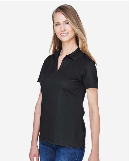 Devon & Jones Women's CrownLux Performance® Plaited Polo - DG20W Black