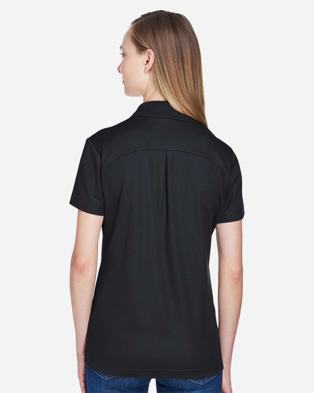 Devon & Jones Women's CrownLux Performance® Plaited Polo - DG20W Black