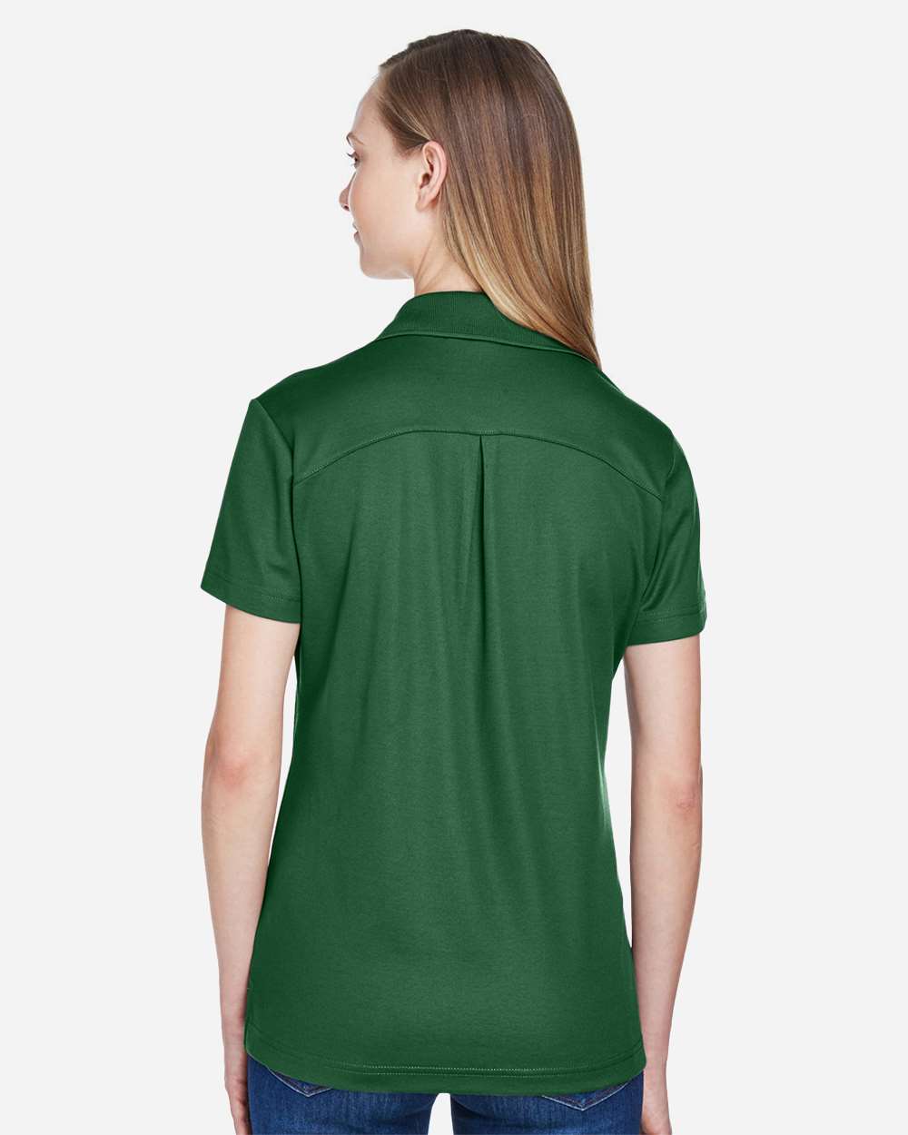 Devon & Jones Women's CrownLux Performance® Plaited Polo - DG20W Forest