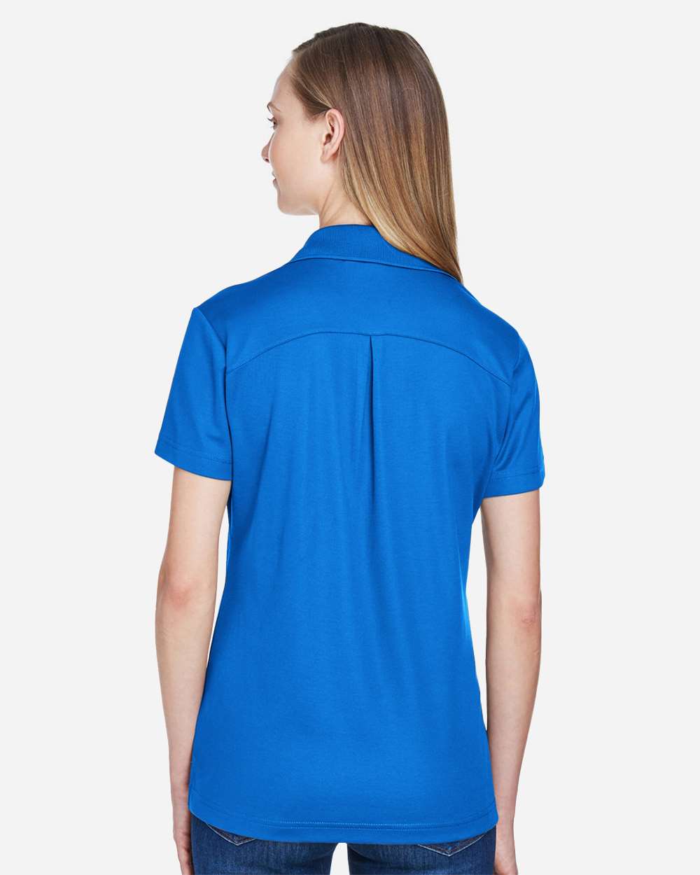 Devon & Jones Women's CrownLux Performance® Plaited Polo - DG20W French Blue