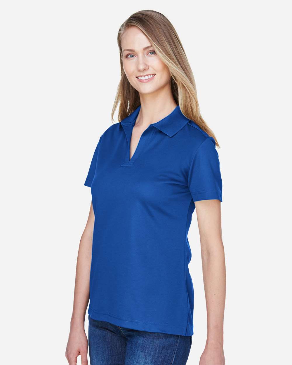 Devon & Jones Women's CrownLux Performance® Plaited Polo - DG20W True Royal