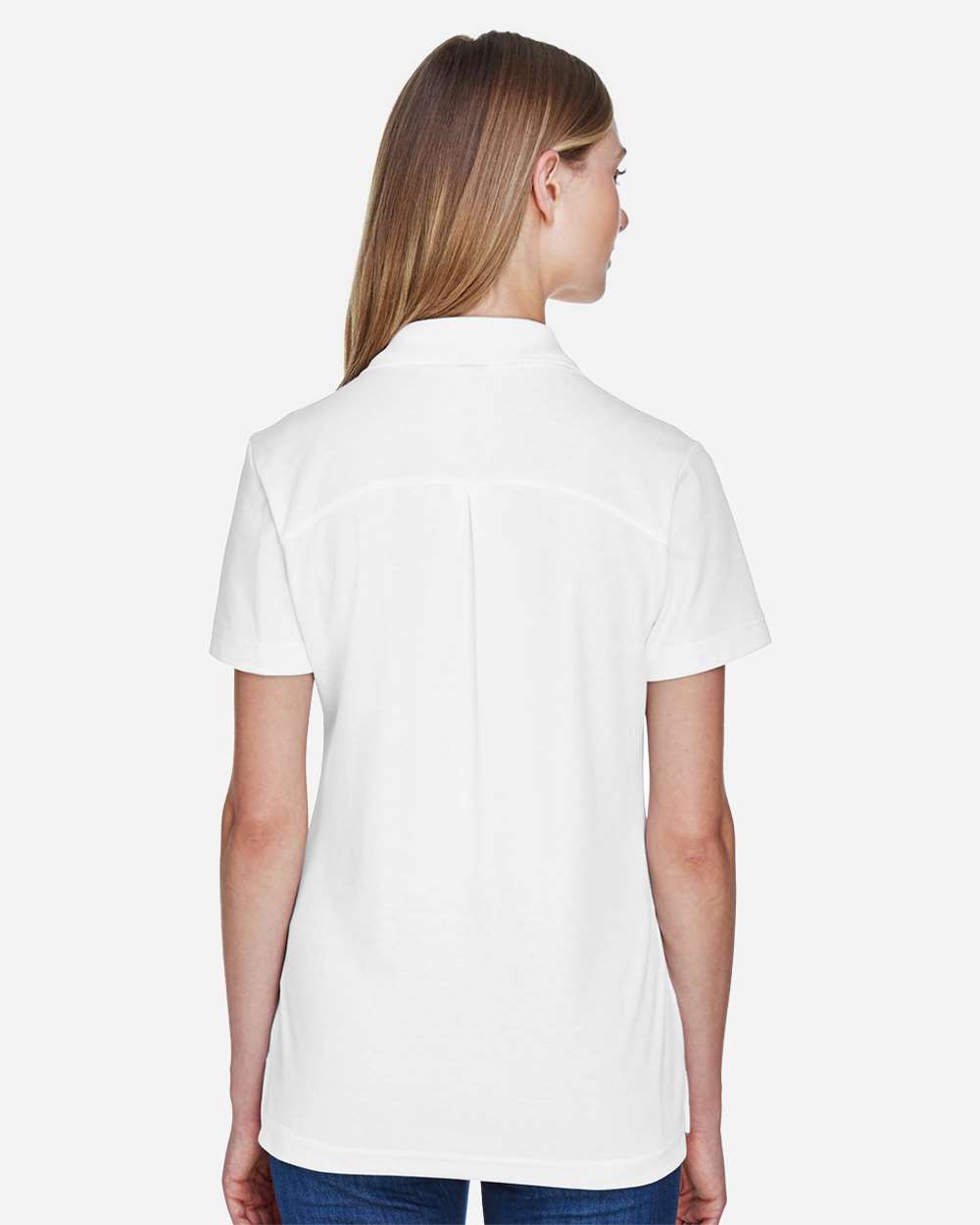 Devon & Jones Women's CrownLux Performance® Plaited Polo - DG20W White