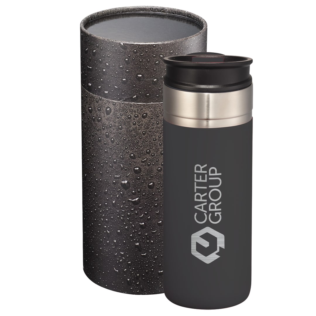 Vector Leak Proof Tumbler 18oz w/ Cylindrical Box - 1626-92 Black