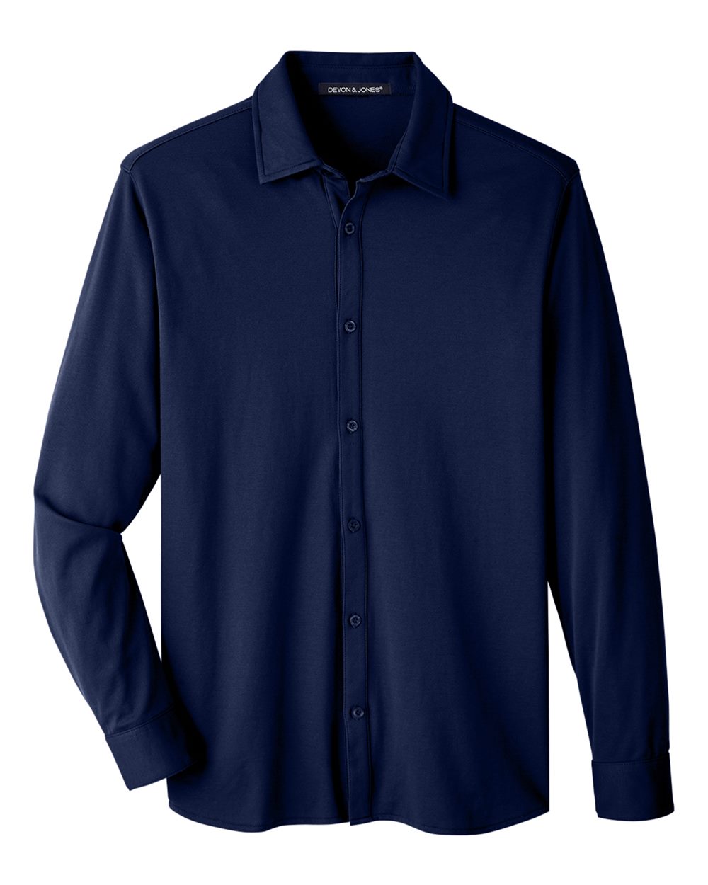 Devon & Jones Men's CrownLux Performance® Plaited Dress Shirt - DG20Z Navy