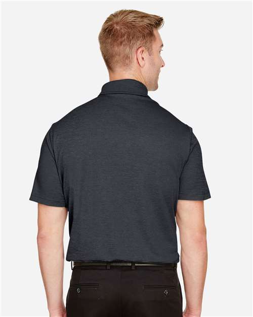 Devon & Jones Men's CrownLux Performance® Address Mélange Polo - DG22 Black Heather