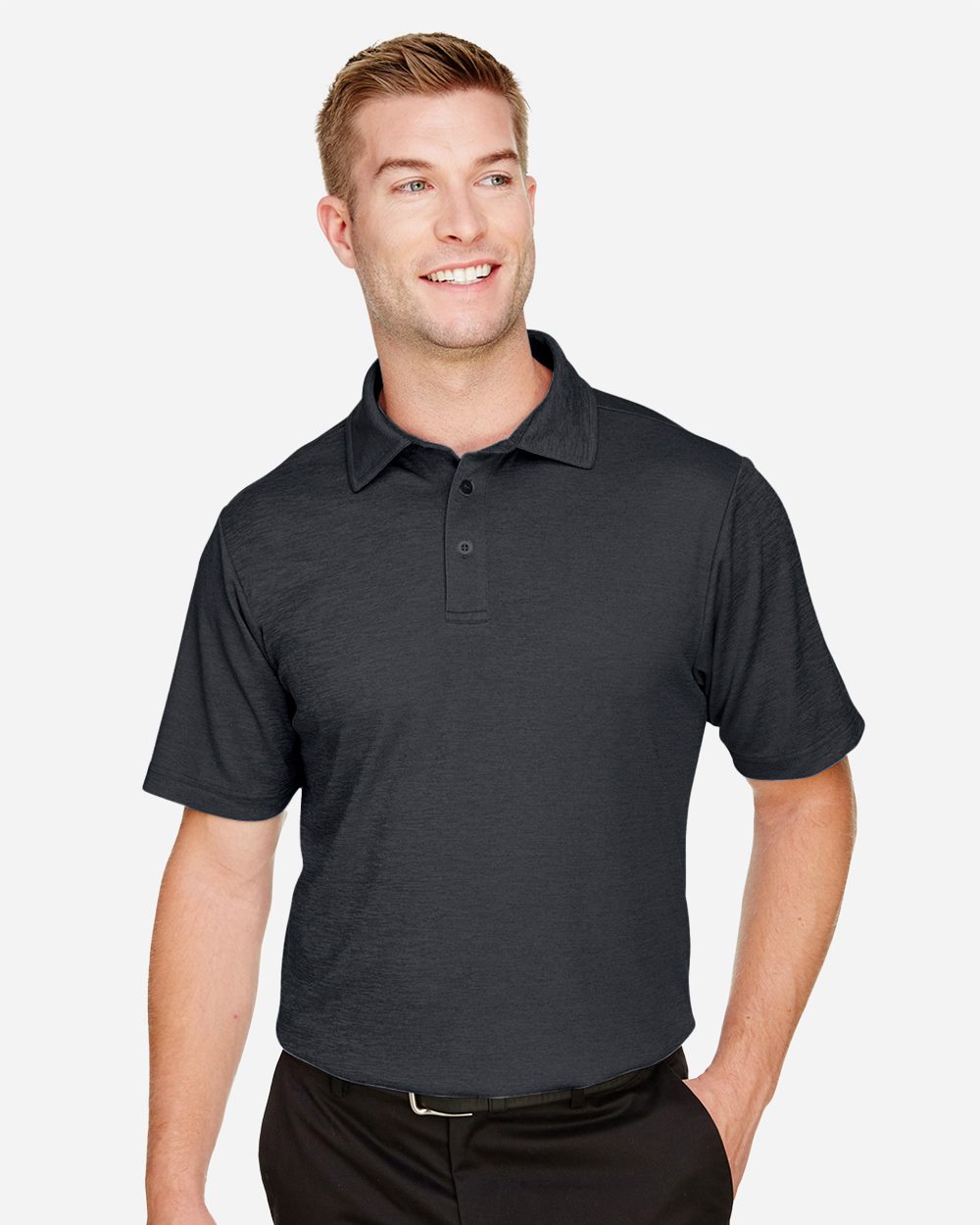 ATCᴹᶜ Men's CrownLux Performance® Address Mélange Polo - DG22
