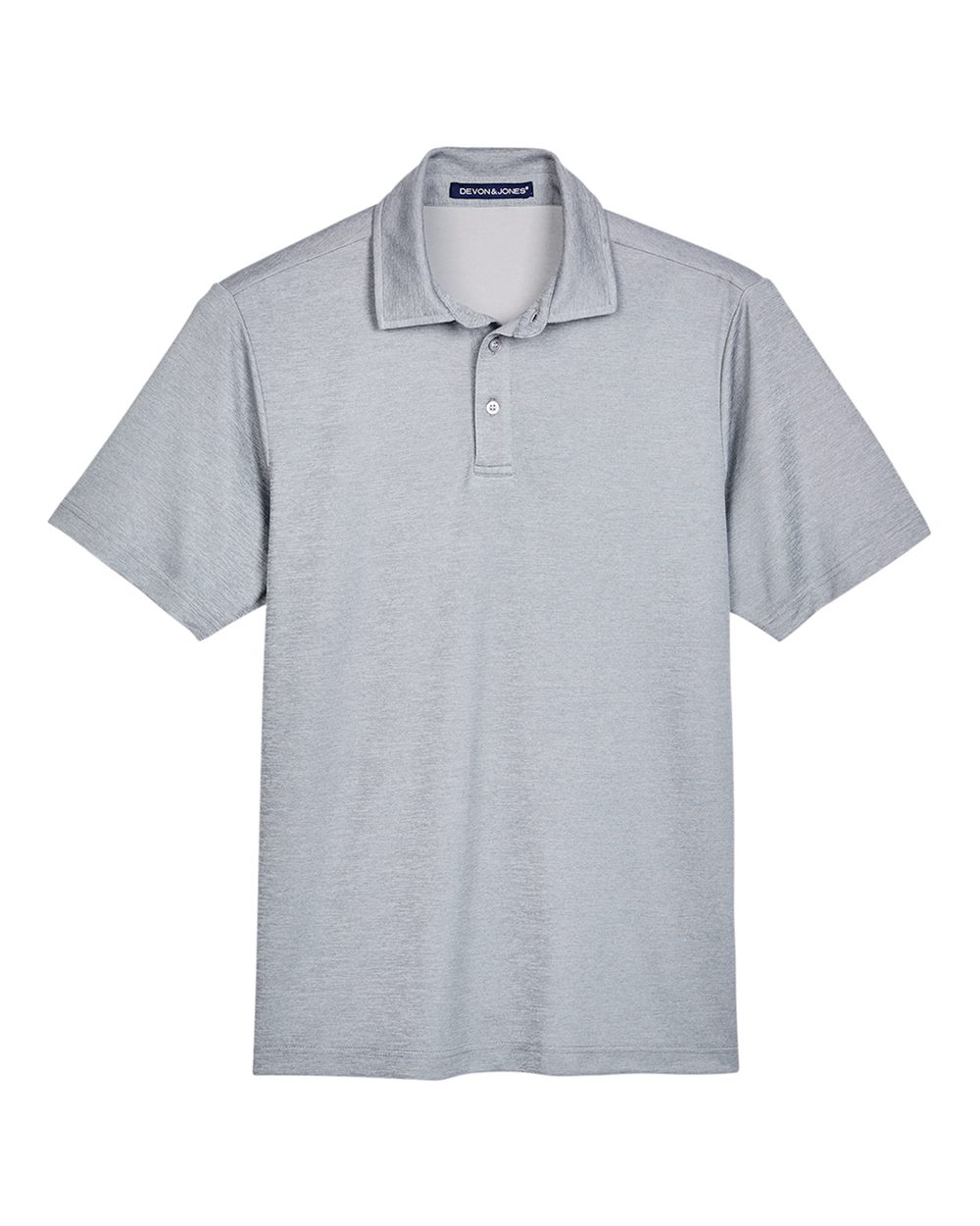 Devon & Jones Men's CrownLux Performance® Address Mélange Polo - DG22 Grey Melange