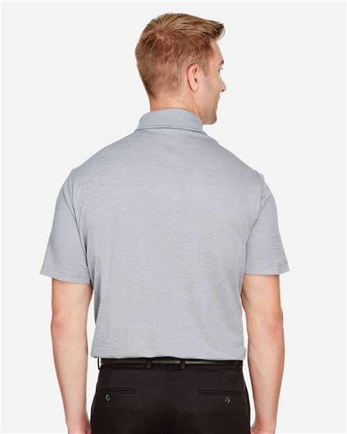 Devon & Jones Men's CrownLux Performance® Address Mélange Polo - DG22 Grey Melange