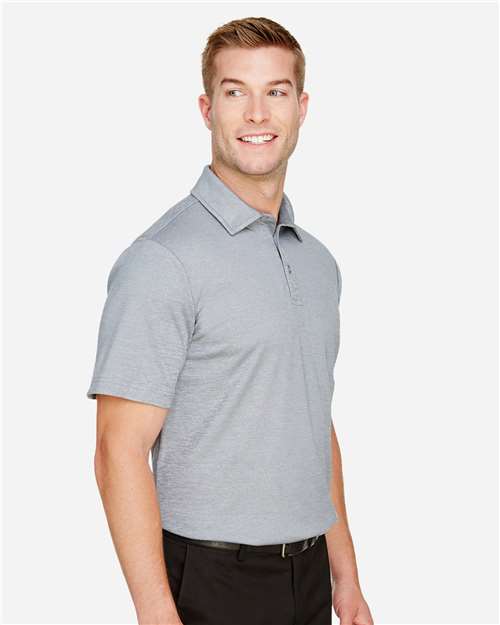 Devon & Jones Men's CrownLux Performance® Address Mélange Polo - DG22 Grey Melange
