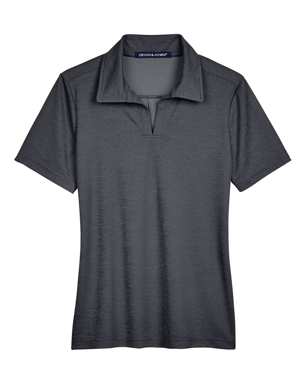 Devon & Jones Women's CrownLux Performance® Address Melange Polo - DG22W Black Melange