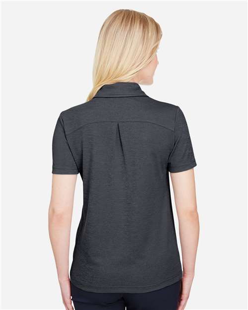 Devon & Jones Women's CrownLux Performance® Address Melange Polo - DG22W Black Melange