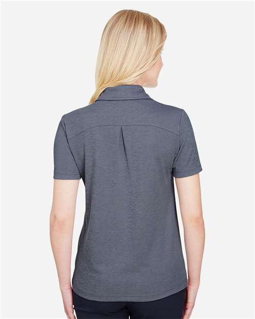 Devon & Jones Women's CrownLux Performance® Address Melange Polo - DG22W Navy Melange
