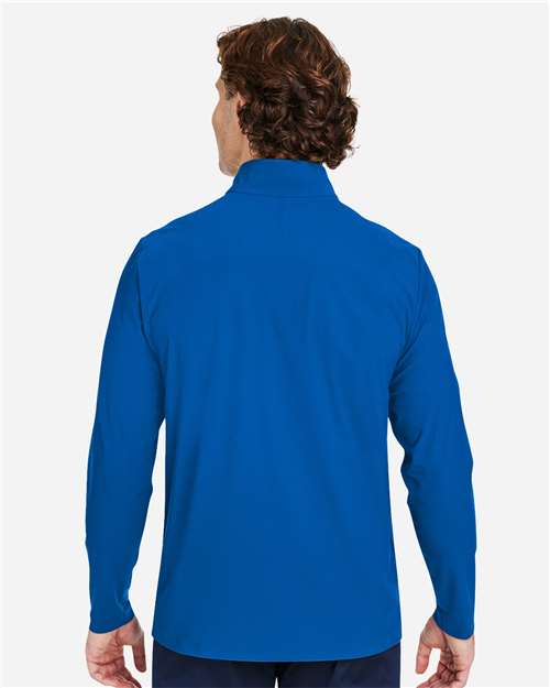 Devon & Jones Men's CrownLux Performance® Windsor Welded Quarter-Zip Pullover - DG410 French Blue