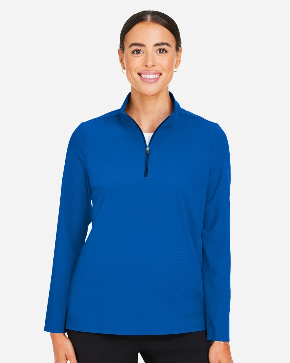 Devon & Jones Women's CrownLux Performance® Windsor Welded Quarter-Zip Pullover - DG410W