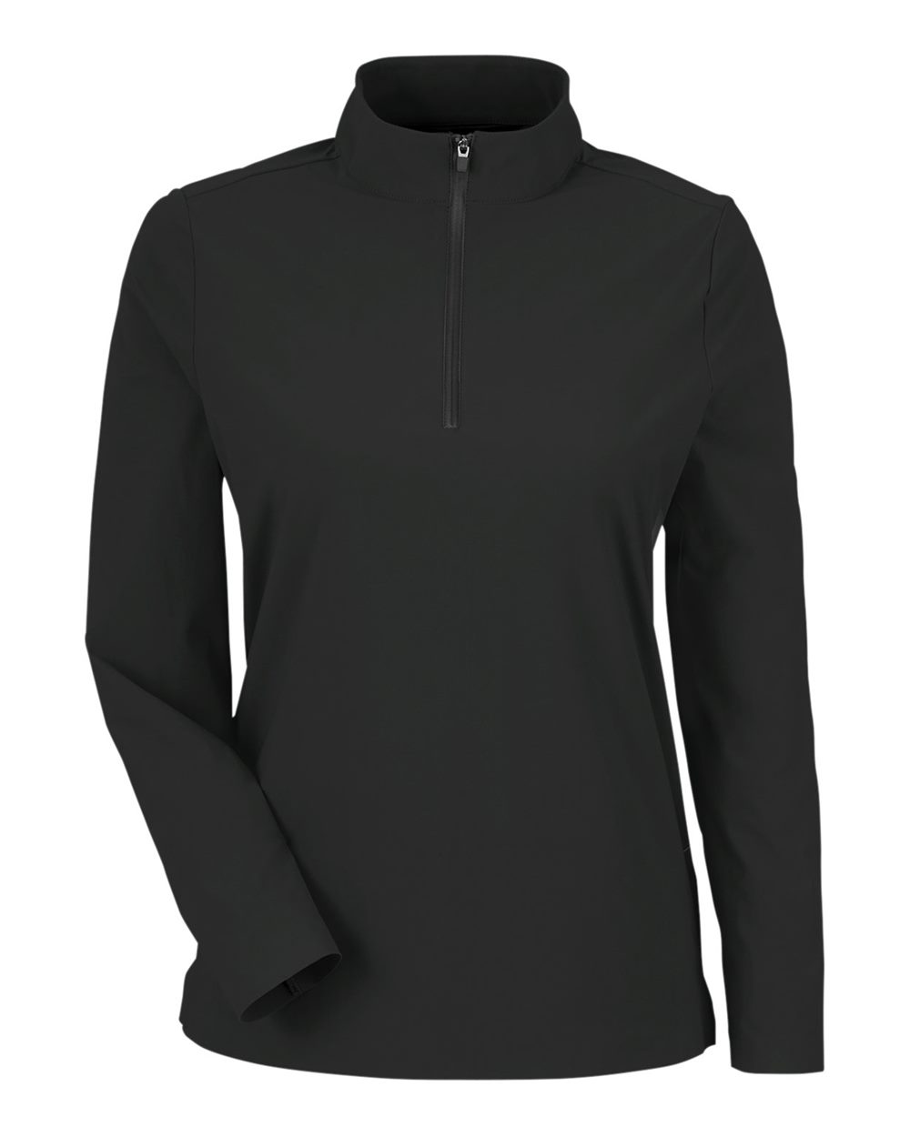 Devon & Jones Women's CrownLux Performance® Windsor Welded Quarter-Zip Pullover - DG410W Black