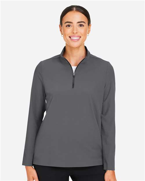 Devon & Jones Women's CrownLux Performance® Windsor Welded Quarter-Zip Pullover - DG410W Graphite