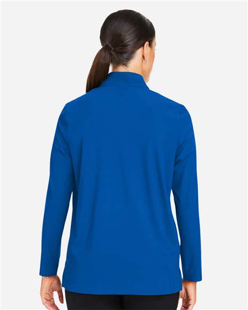 Devon & Jones Women's CrownLux Performance® Windsor Welded Quarter-Zip Pullover - DG410W French Blue