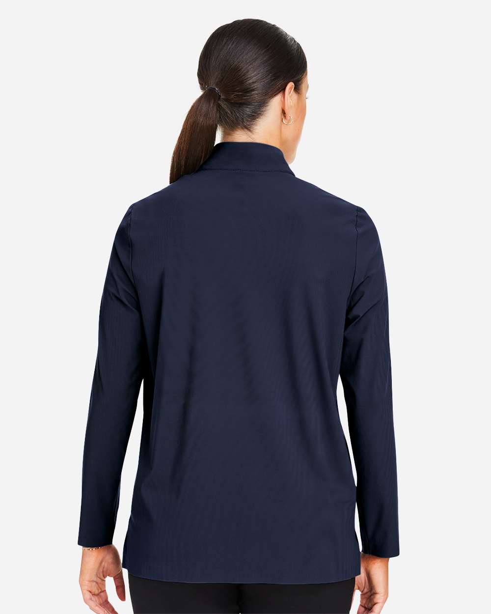 Devon & Jones Women's CrownLux Performance® Windsor Welded Quarter-Zip Pullover - DG410W Navy