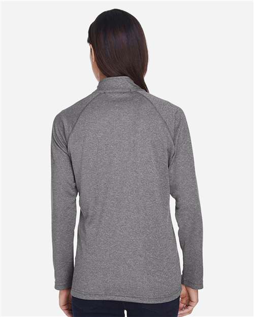 Devon & Jones Women's Stretch Tech-Shell® Compass Full-Zip Jacket - DG420W Dark Grey Heather