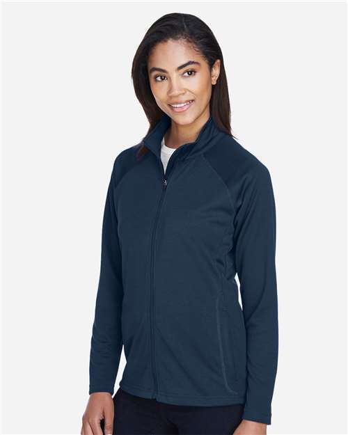 Devon & Jones Women's Stretch Tech-Shell® Compass Full-Zip Jacket - DG420W Navy