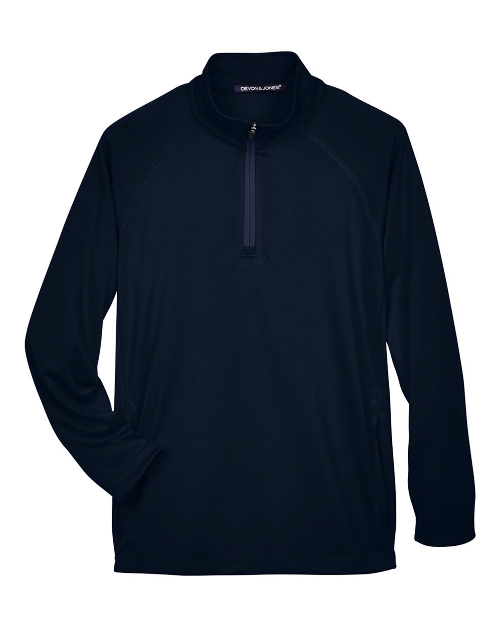 Devon & Jones Men's Stretch Tech-Shell® Compass Quarter-Zip Pullover - DG440 Navy