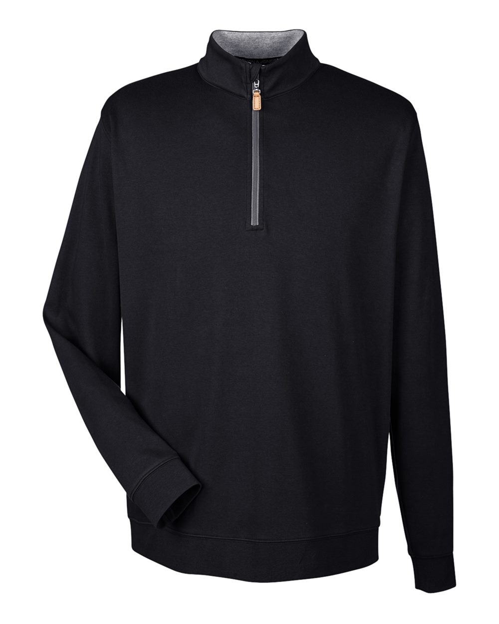 Devon & Jones Men's DRYTEC20™ Performance Quarter-Zip Pullover - DG479 Black- Grey Heather- Graphite