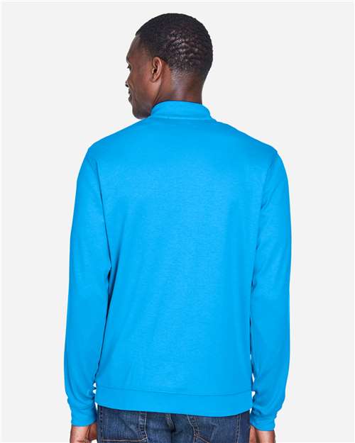 Devon & Jones Men's DRYTEC20™ Performance Quarter-Zip Pullover - DG479 Ocean Blue- Navy- Ocean Blue