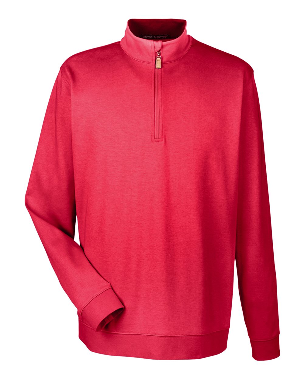 Devon & Jones Men's DRYTEC20™ Performance Quarter-Zip Pullover - DG479 Red- Navy- Red