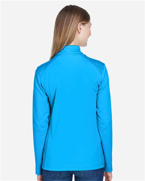 Devon & Jones Women's DRYTEC20™ Performance Quarter-Zip Pullover - DG479W Ocean Blue- Navy- Ocean Blue