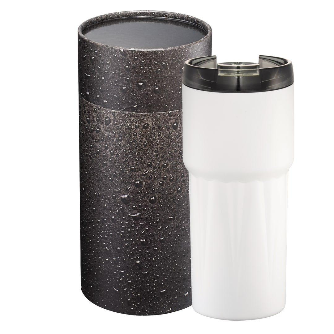 Pyramid Copper Tumbler 20oz With Cylindrical Box - 1626-94 White