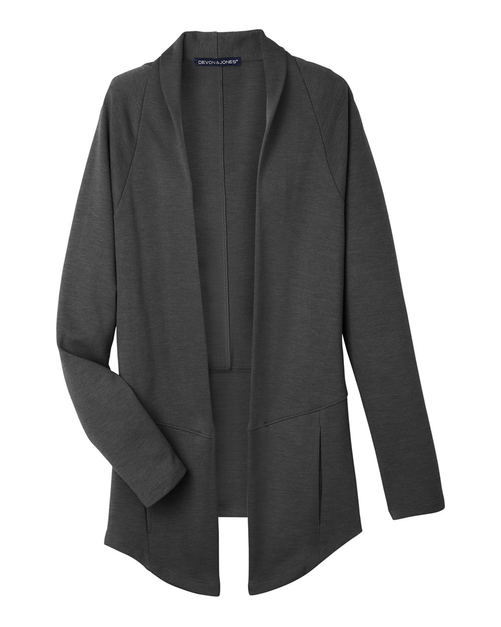 Devon & Jones Women's New Classics® Charleston Cardigan - DG481W Black Melange