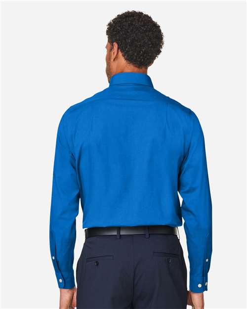 Devon & Jones Men's CrownLux Performance® Spencer Poplin Dress Shirt - DG505 French Blue Melange