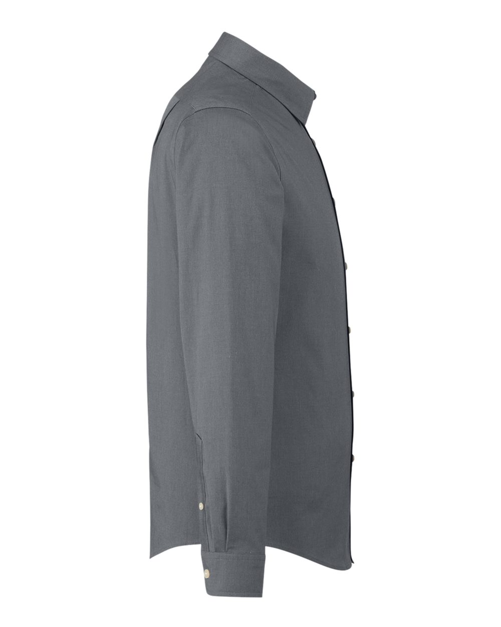 Devon & Jones Men's CrownLux Performance® Spencer Poplin Dress Shirt - DG505 Graphite Melange