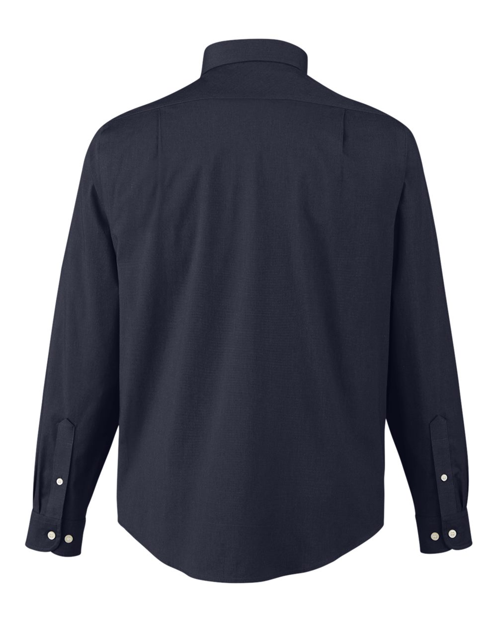 Devon & Jones Men's CrownLux Performance® Spencer Poplin Dress Shirt - DG505 Navy Melange