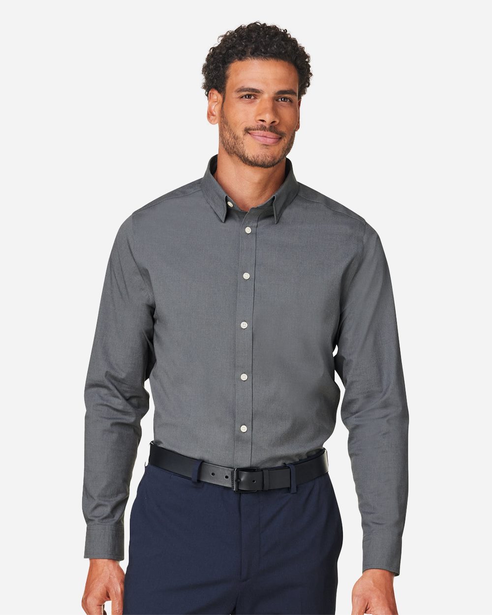 Coal Harbourᴹᴰ Men's CrownLux Performance® Spencer Poplin Dress Shirt - DG505