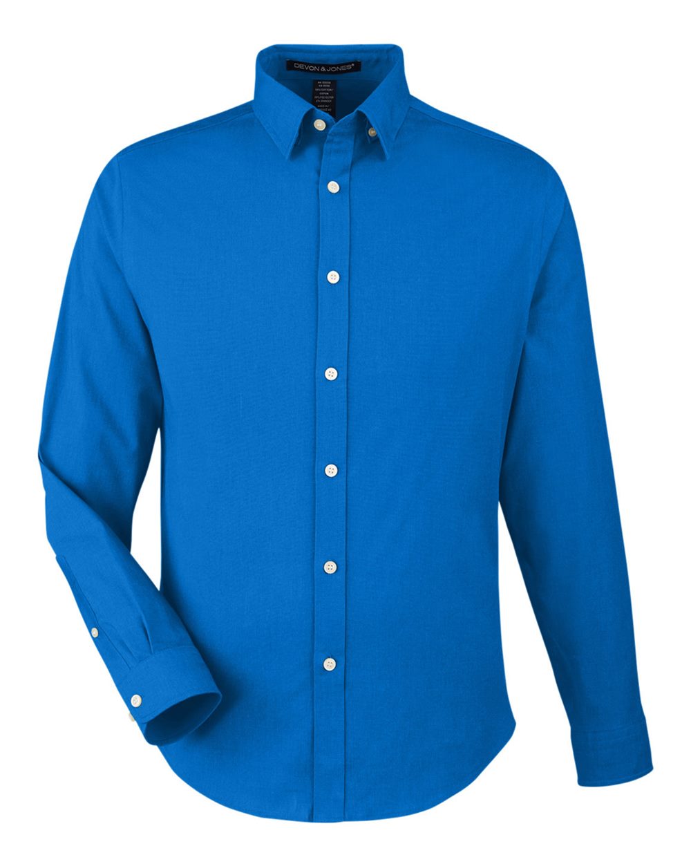 Devon & Jones Men's CrownLux Performance® Spencer Poplin Dress Shirt - DG505 French Blue Melange