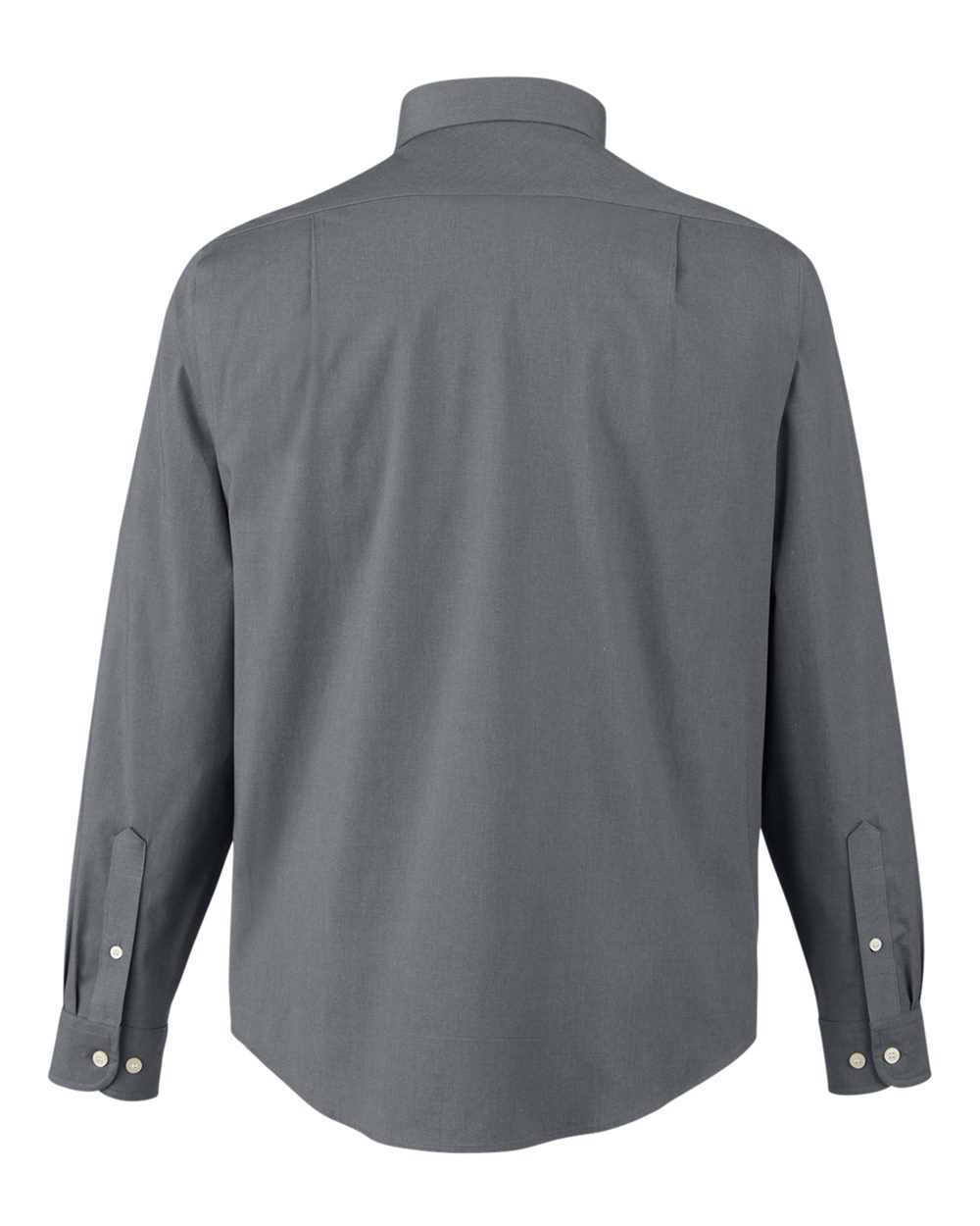 Devon & Jones Men's CrownLux Performance® Spencer Poplin Dress Shirt - DG505 Graphite Melange