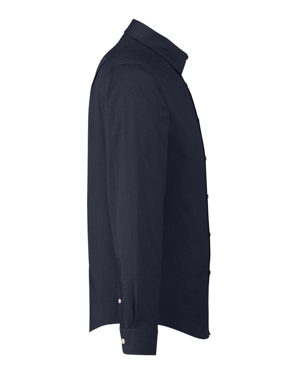 Devon & Jones Men's CrownLux Performance® Spencer Poplin Dress Shirt - DG505 Navy Melange