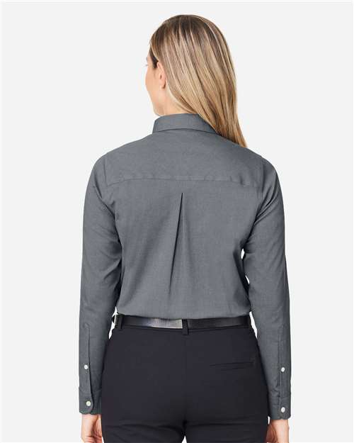 Devon & Jones Women's CrownLux Performance® Spencer Poplin Dress Shirt - DG505W Graphite Melange