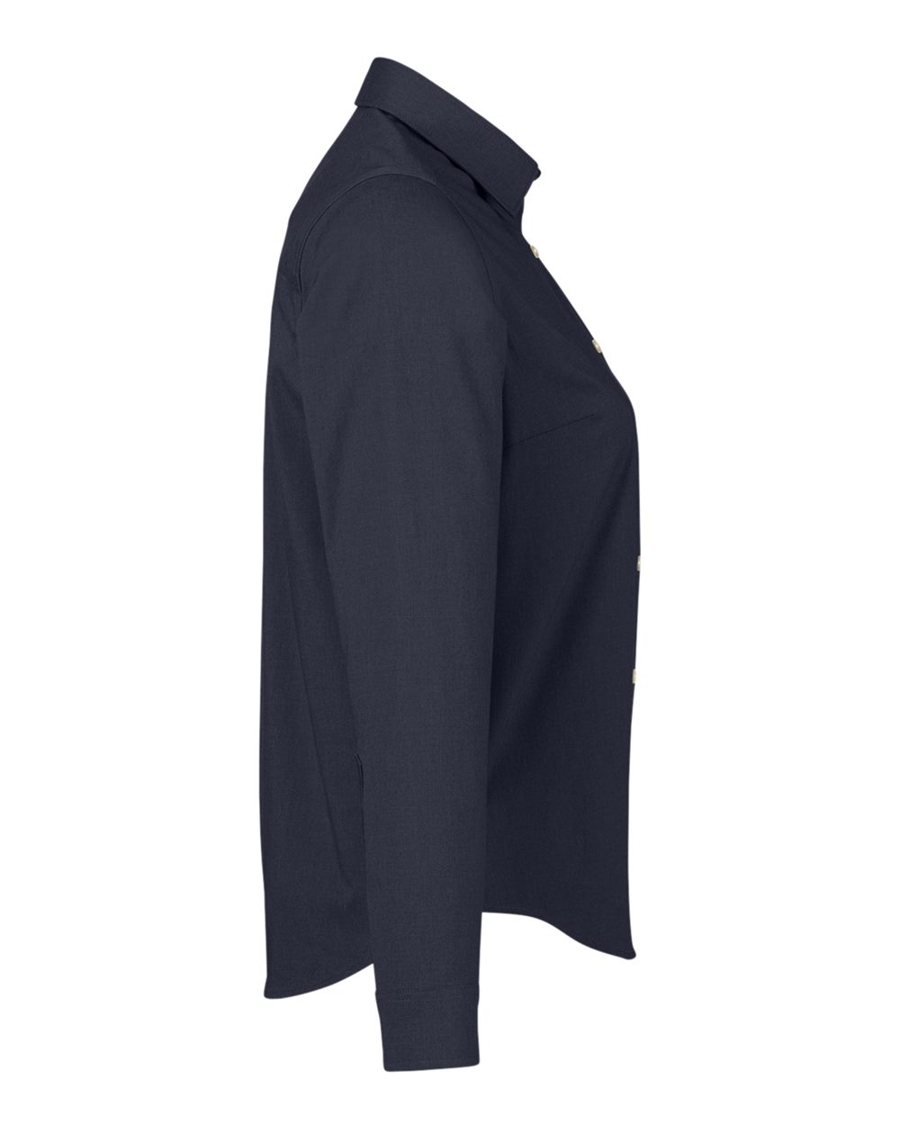 Devon & Jones Women's CrownLux Performance® Spencer Poplin Dress Shirt - DG505W Navy Melange