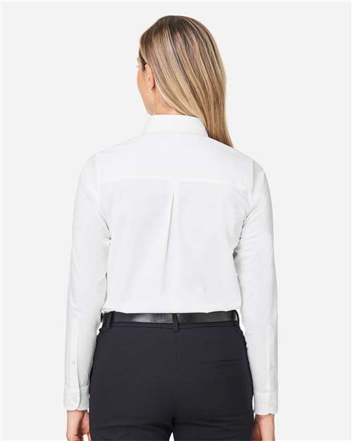 Devon & Jones Women's CrownLux Performance® Spencer Poplin Dress Shirt - DG505W White