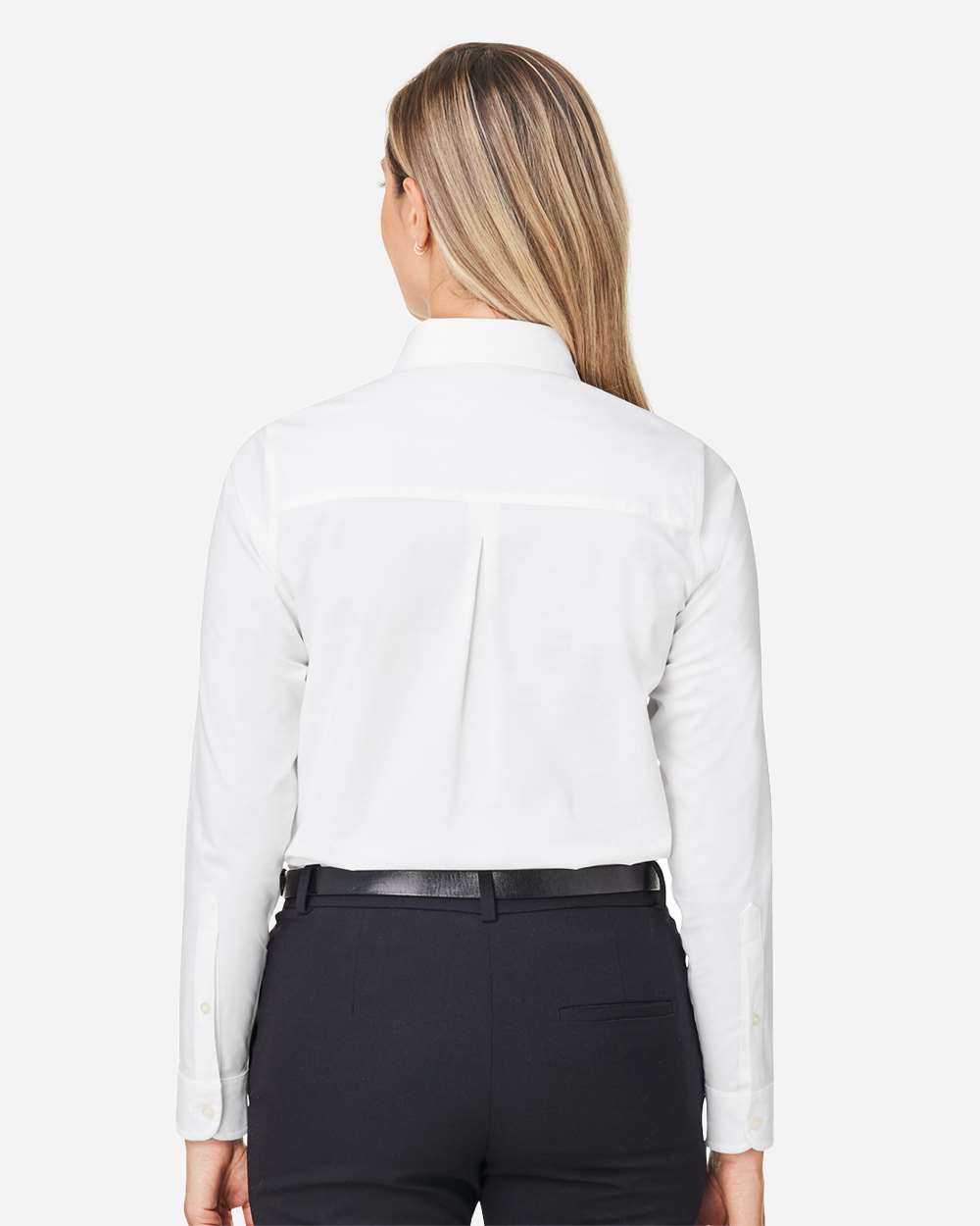 Devon & Jones Women's CrownLux Performance® Spencer Poplin Dress Shirt - DG505W White