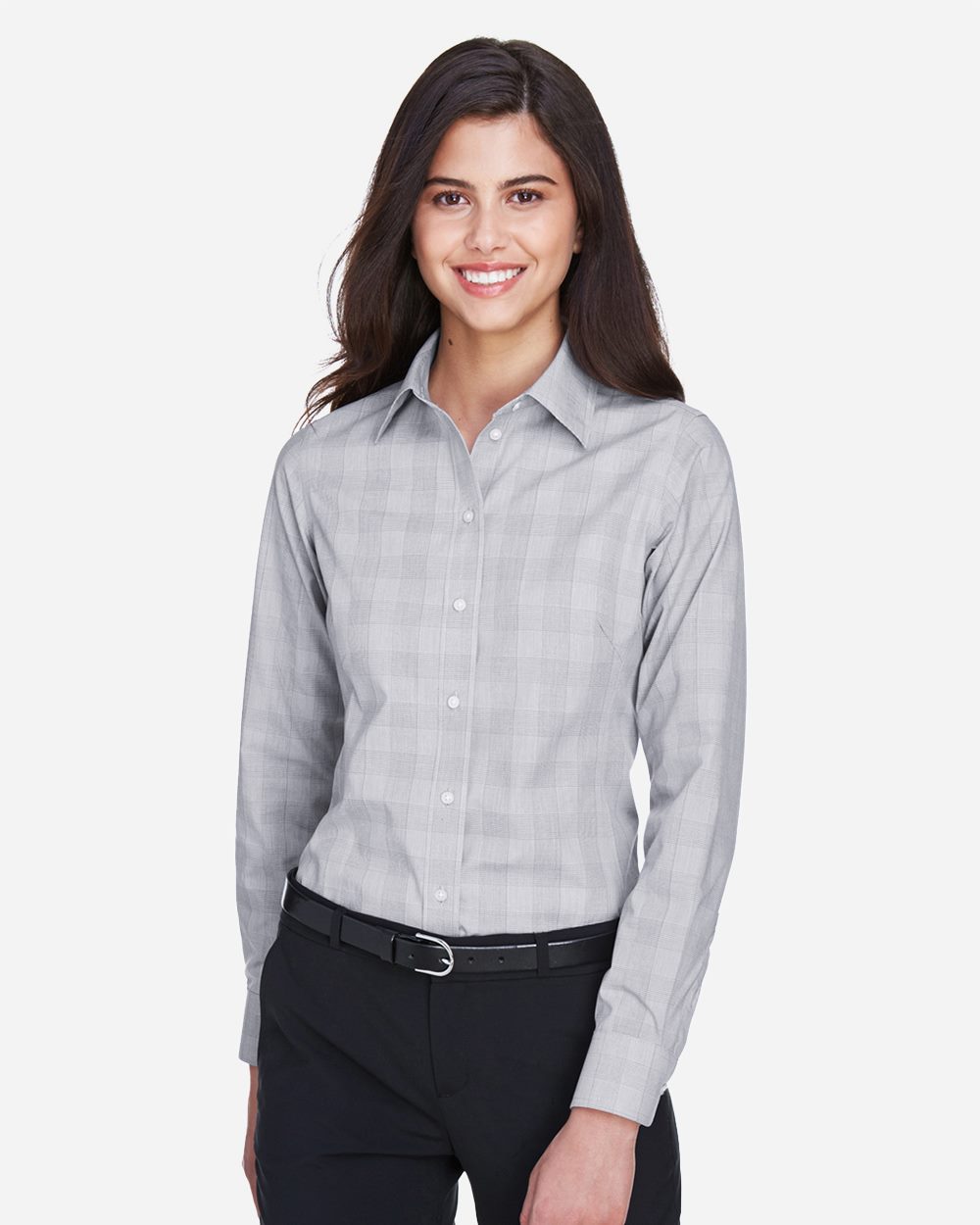 Devon & Jones Women's Crown Collection® Glen Plaid Woven Dress Shirt - DG520W