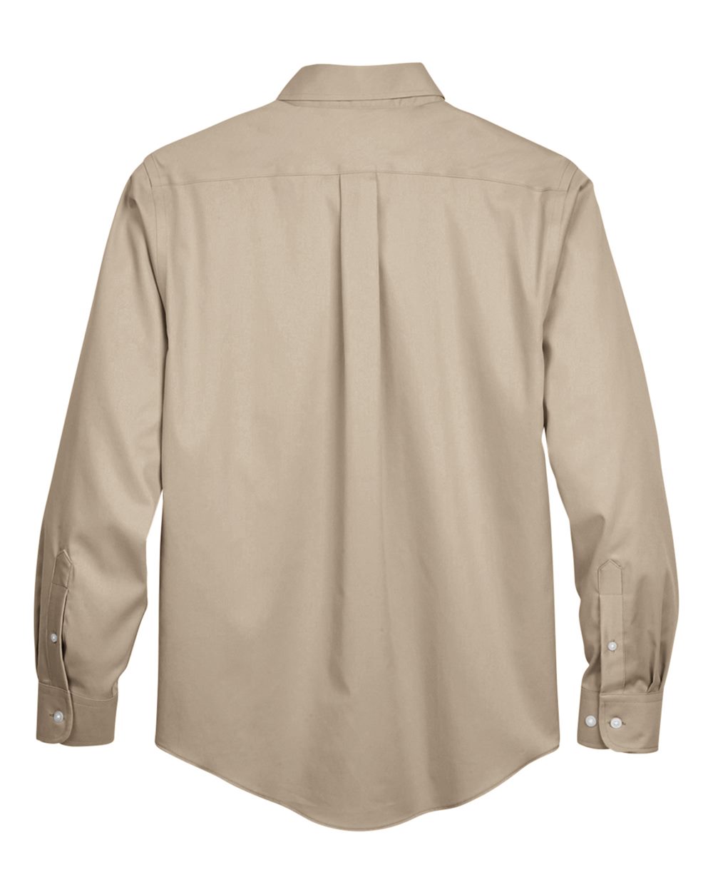 Devon & Jones Men's Crown Collection® Solid Stretch Twill Woven Dress Shirt - DG530 Stone