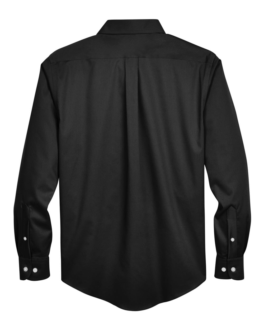 Devon & Jones Men's Crown Collection® Solid Stretch Twill Woven Dress Shirt - DG530 Black