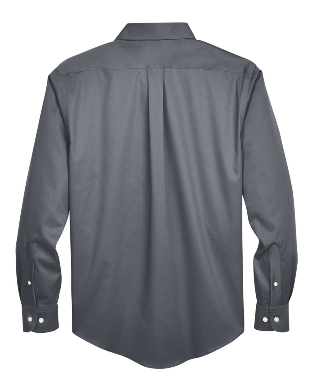 Devon & Jones Men's Crown Collection® Solid Stretch Twill Woven Dress Shirt - DG530 Graphite