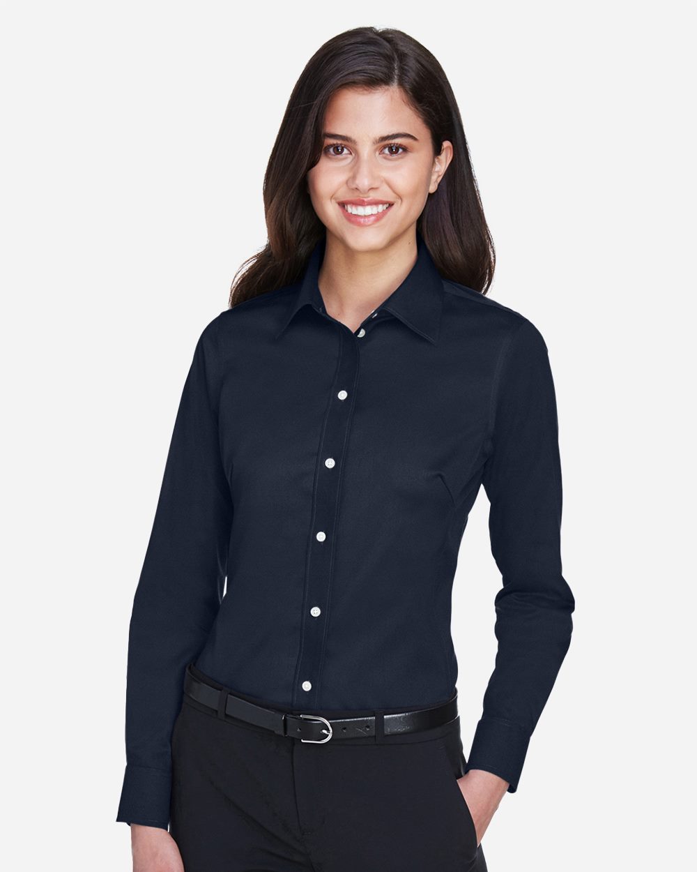 Devon & Jones Women's Crown Collection® Solid Stretch Twill Woven Dress Shirt - DG530W